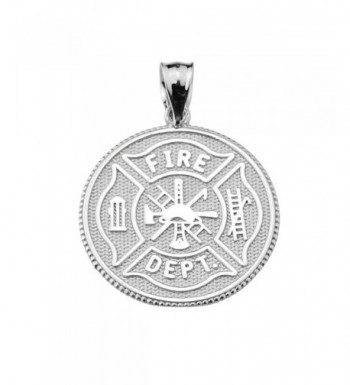 Firefighter Maltese Sterling Blessing Pendant