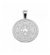 Firefighter Maltese Sterling Blessing Pendant