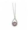 Aggies Teardrop Crystal Necklace Jewelry