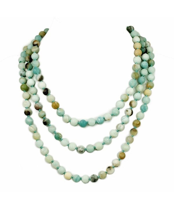 Ny6design Hand Knotted Multi colored Amazonite N16040507f