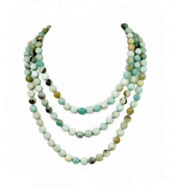 Ny6design Hand Knotted Multi colored Amazonite N16040507f