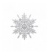 Fashion Classic Silver Plated Snowflake Brooches