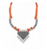 Sansar India Oxidized Triangle Necklace