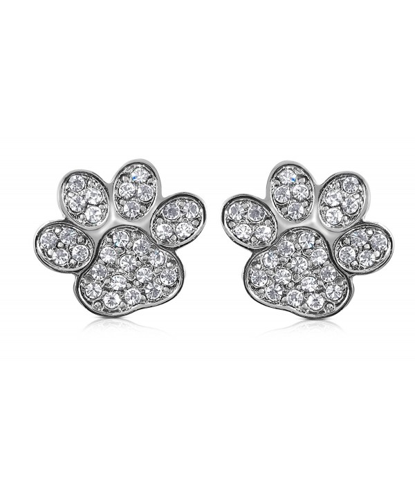 Sparkling Crystal Kitten Animal Earrings Sparkling Crystal Kitten Animal Earrings