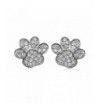 Sparkling Crystal Kitten Animal Earrings