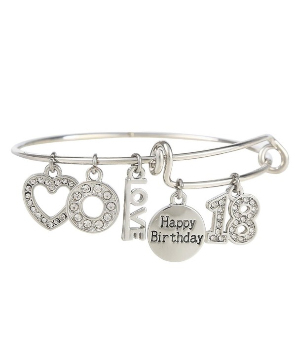 Birthday Expandable Engraved Adjustable Bracelet