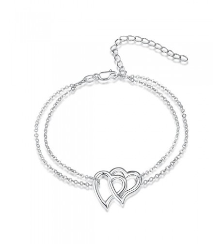 Seperated Sterling Silver Interlocking Bracelet