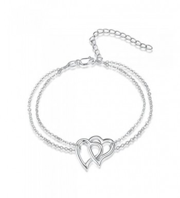Seperated Sterling Silver Interlocking Bracelet