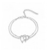 Seperated Sterling Silver Interlocking Bracelet