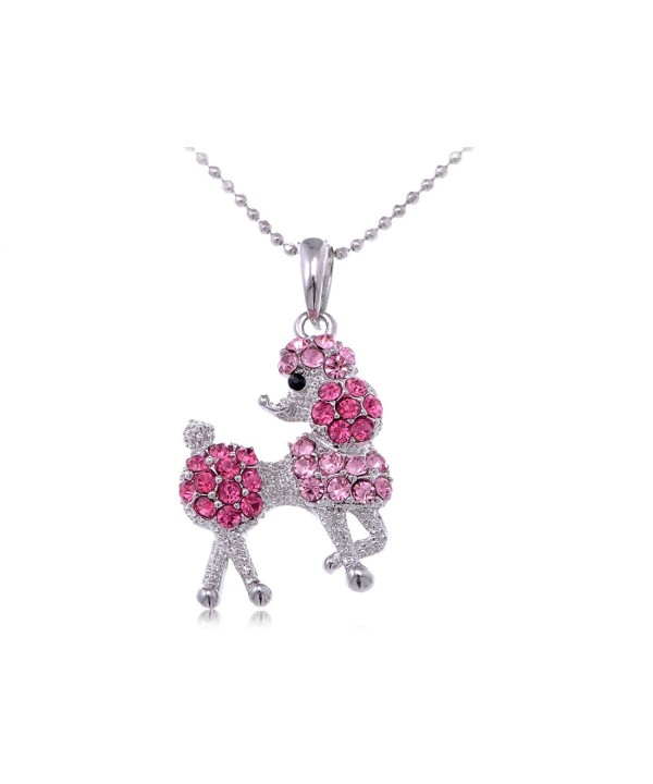 Alilang Silver Rhinestones Pendant Necklace