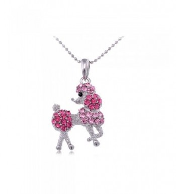 Alilang Silver Rhinestones Pendant Necklace