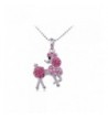 Alilang Silver Rhinestones Pendant Necklace