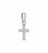 White Polished Cross Pendant Necklace