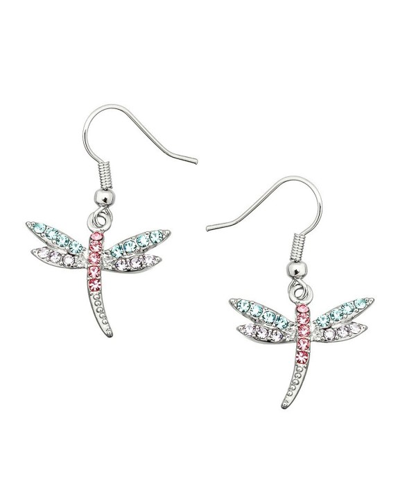 Liavys Multi Color Dragonfly Fashionable Earrings