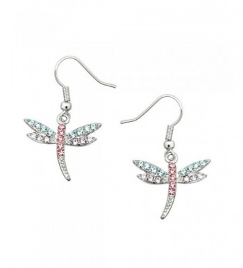 Liavys Multi Color Dragonfly Fashionable Earrings