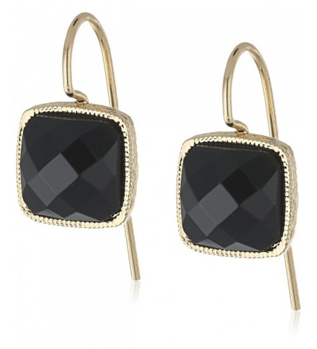 1928 Jewelry Gold Tone Square Earrings