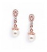 Mariell Plated Vintage Wedding Earrings