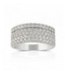 JanKuo Jewelry Rhodium Plated Zirconia