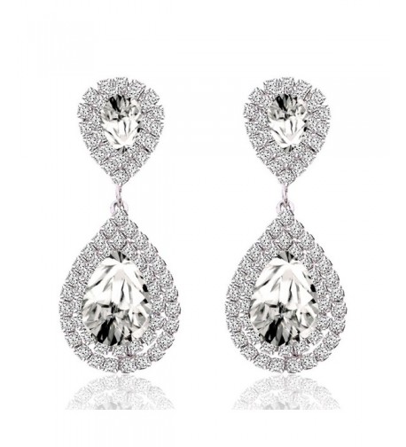 Miraculous Garden Rhinestone Wedding Earrings