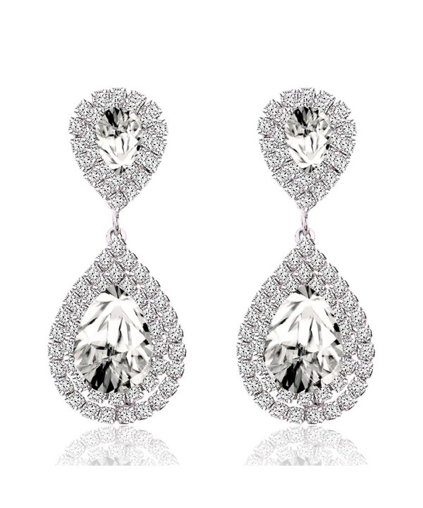 Miraculous Garden Rhinestone Wedding Earrings