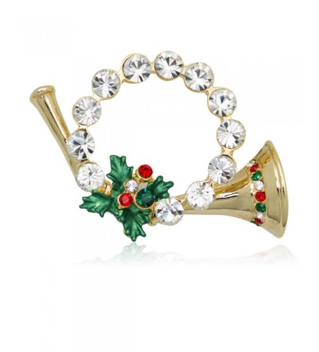 Akianna Gold tone Swarovski Crystals Christmas