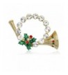 Akianna Gold tone Swarovski Crystals Christmas