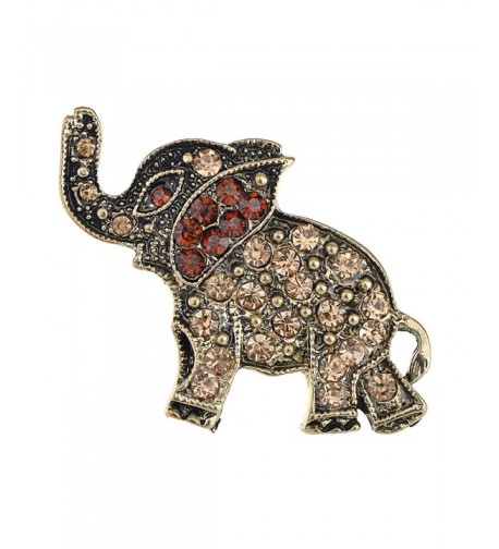 Alilang Antique Crystal Rhinestone Elephant