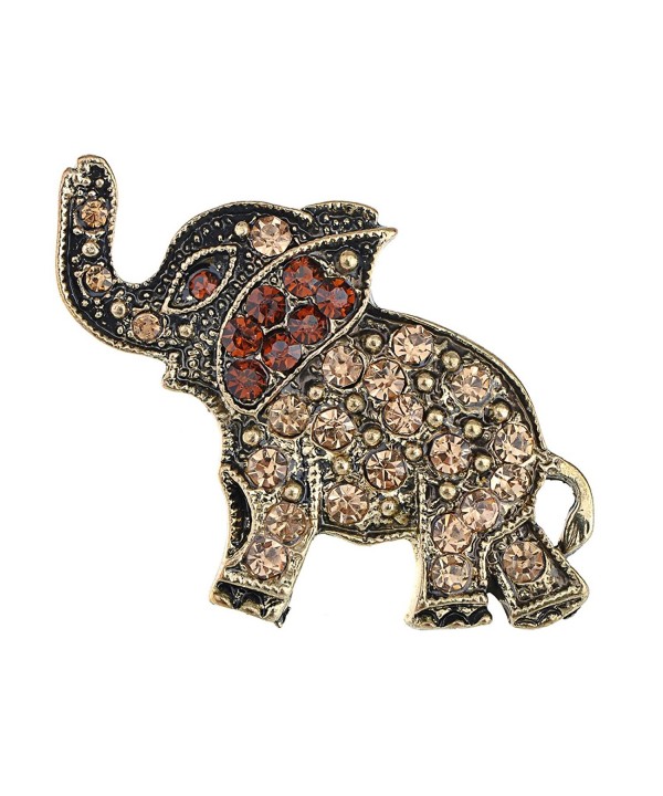 Alilang Antique Crystal Rhinestone Elephant