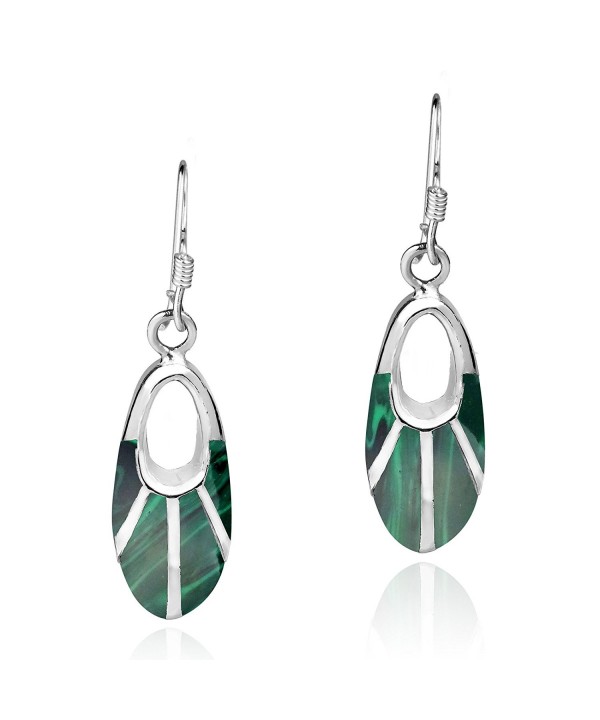 Celestial Malachite Sterling Silver Earrings