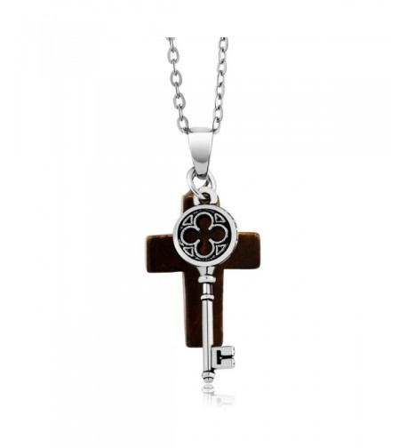 Beautiful Tigers Cross Pendant Charm