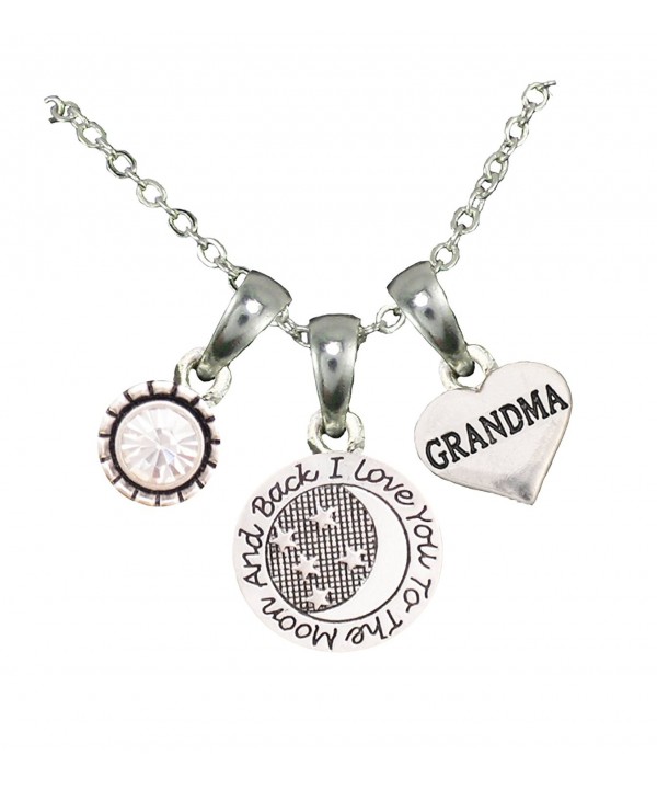 Grandma Silver Chain Necklace Jewelry