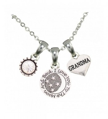 Grandma Silver Chain Necklace Jewelry
