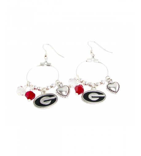 Georgia Bulldogs Austrian Crystal Earrings