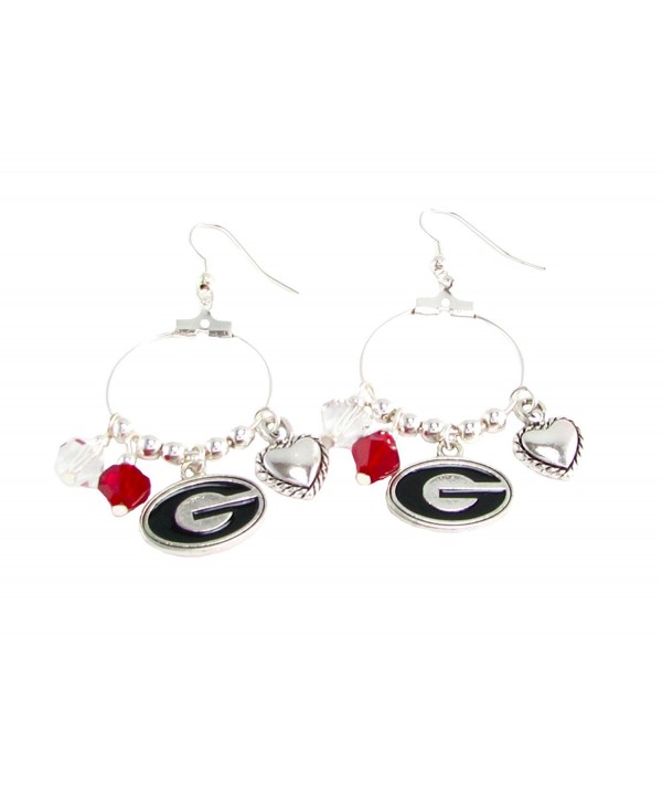 Georgia Bulldogs Austrian Crystal Earrings