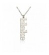 Vertical Necklace Personalized Sterling personalize