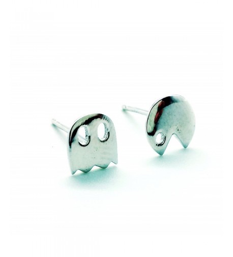 Sterling Silver Earring Earrings Pacman