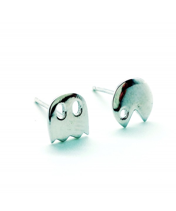 Sterling Silver Earring Earrings Pacman