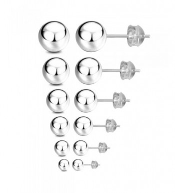 JADENOVA Sterling Earrings 3mm 8mm Assorted