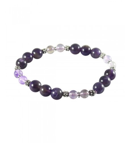 Amethyst Bracelet Melody Sterling Stretch