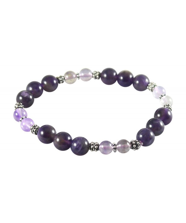 Amethyst Bracelet Melody Sterling Stretch