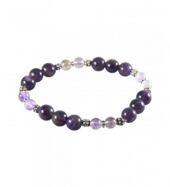 Amethyst Bracelet Melody Sterling Stretch