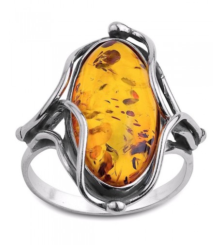 Honey Amber Collection Sterling Silver