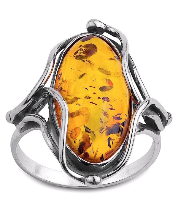 Honey Amber Collection Sterling Silver