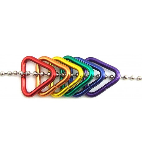 Rainbow Triangles Ball Chain Necklace