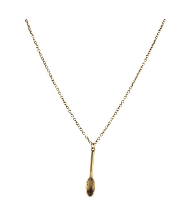Lux Accessories Burnished Necklace Spoonful Lux Accessories Burnished Necklace Spoonful