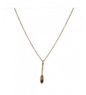 Lux Accessories Burnished Necklace Spoonful