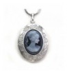 Cameo Locket Pendant Necklace Charm