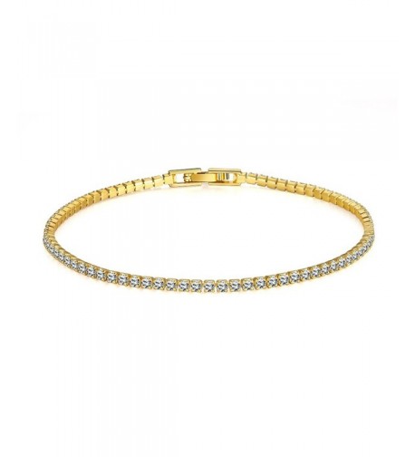 Sterling Gold Plated Swarovski Zirconia Round Cut