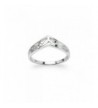 Chevron Shaped Victorian Ring Friendship