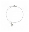 Sterling Silver Dragonfly Anklet Bracelet